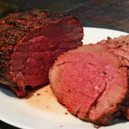 Peppered Beef Tenderloin with Portobello-marsala Sauce
