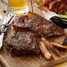 Peppered Ribeye Steaks Recipe