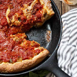 Pepperoni Sauce DEEP DISH Pizza