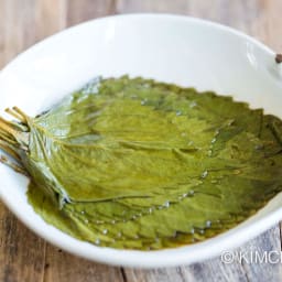 Perilla Leaves Pickled in Tangy Soy Sauce (Kkaetnip Jangajji)