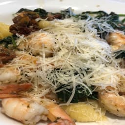 Pesto Shrimp with Orzo