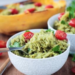 Pesto Spaghetti Squash