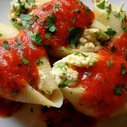 pesto stuffed shells