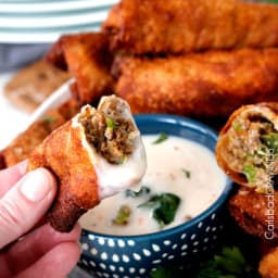 Philly Cheesesteak Egg Rolls