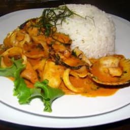 Picante De Mariscos (Peruvian Spicy Stir-Fry)