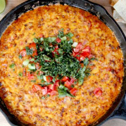 Pimento Cheese Queso Fundido with Chorizo