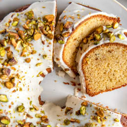 Pistachio Bundt Cake from Scratch