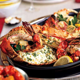 Platter of Roasted Shellfish with Trio of Sauces