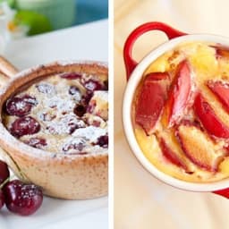 Plum clafoutis