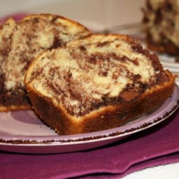 Plumcake al latte e crema di nocciole