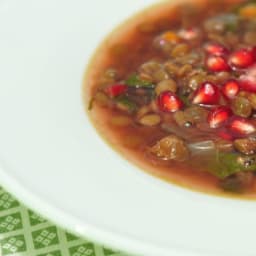 Pomegranate Lentil Soup