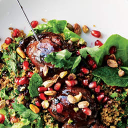 Pomegranate Molasses Chicken with Bulgur Salad