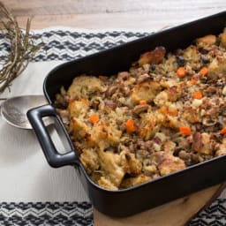 Pork & Mushroom Stuffing with Sourdough Bread & Fresh Herbs