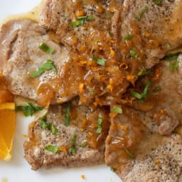 Pork Tenderloin Scaloppine with Balsamic Citrus Sauce Pork Tenderloin Scalo