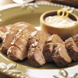 Pork Tenderloin with Horseradish Sauce  