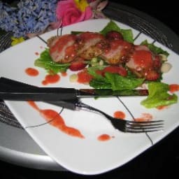 Pork Tenderloin with Strawberry Vinaigrette