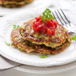 Potato Latkes with Cranberry Jam