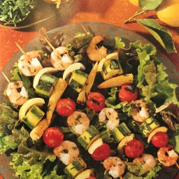 Prawn and Vegetable Kebabs