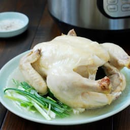 Pressure Cooker Nurungji Baeksuk (Boiled Chicken with Rice)