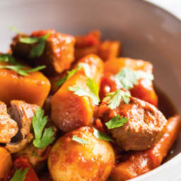 Pressure-Cooker Pork Stew with Fall Vegetables