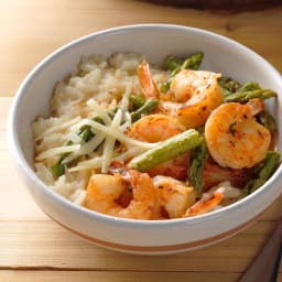 Pressure-Cooker Risotto with Shrimp and Asparagus