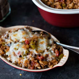 Pressure Cooker Stuffed Green Pepper Casserole