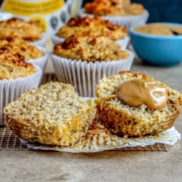 Protein Banana Oat Muffins