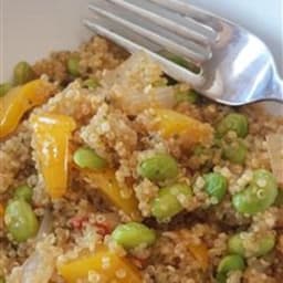 Protein-Packed Spicy Vegan Quinoa with Edamame