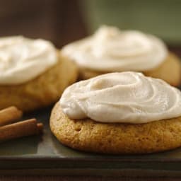 Pumpkin Cookies with Browned Butter Frosting