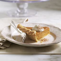 Pumpkin Pie with Brandied Ginger Cream