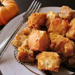 pumpkin bread pudding