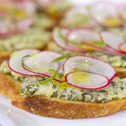 Pureed Artichoke Crostini with Lime Salt