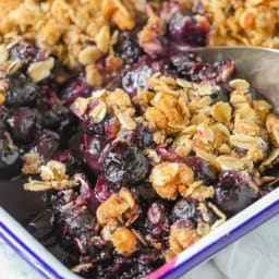 Quick & Easy Blueberry Crisp (+Secret Ingredient!)