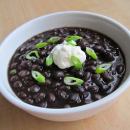 Quick Seasoned Black Beans