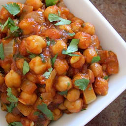 Quick Curried Chick Peas