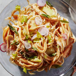 Rach's Mom's Cold Peanut Butter Noodles with Chicken Are a Fan Favorite