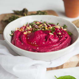 Radical Roasted Beet Hummus with Sumac and Lime