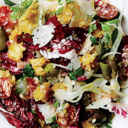 Radicchio, Fennel, and Olive Panzanella