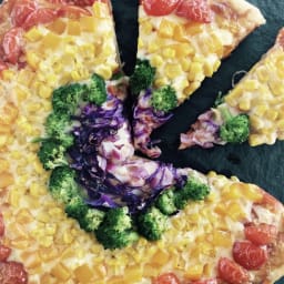 Rainbow Veggie Pizza