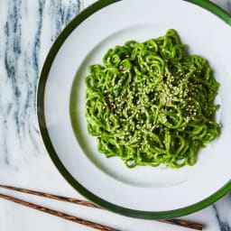 Ramen Noodles with Miso Pesto