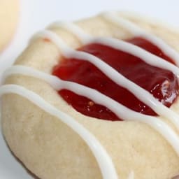 Raspberry and Almond Thumbprints