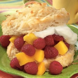 Raspberry-Mango Shortcakes