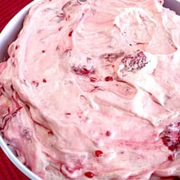 RASPBERRY VANILLA JELLO SALAD