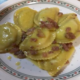 Ravioli Carbonara