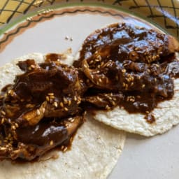 Red Mole Chicken Tacos