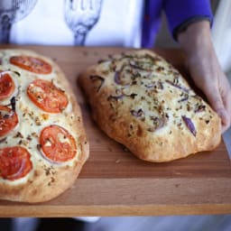 Red Onion & Garlic Focaccia