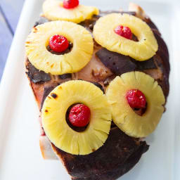 Retro 7-Up, Pineapple & Cherry Slow Cooker Ham