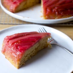 Rhubarb Upside-Down Spice Cake