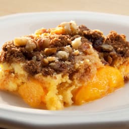 Ridiculously Easy Peach Crumble