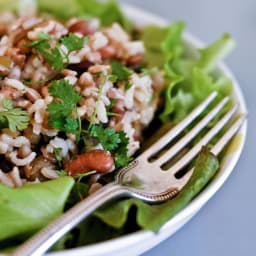 Riz et haricots en salade Recette